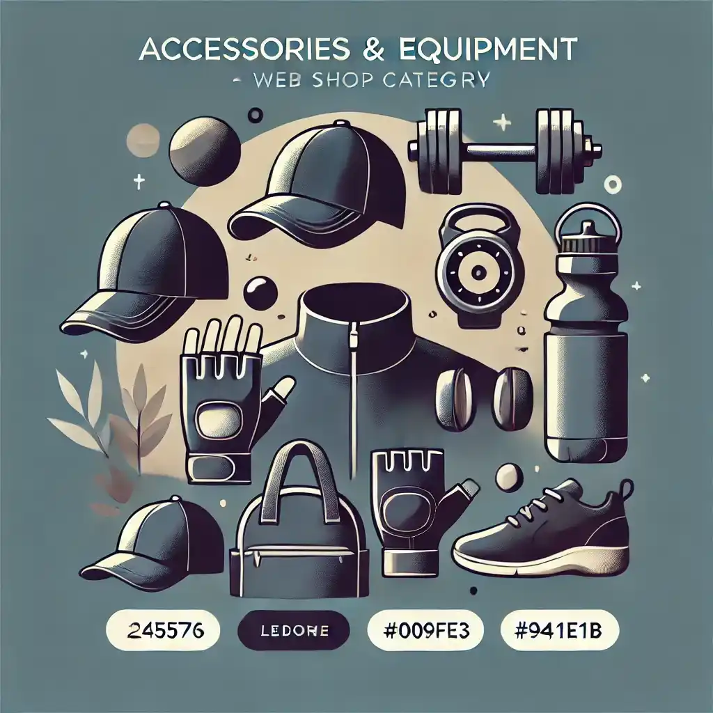 Kategorie Accessoires und Equipment (KI generiert)